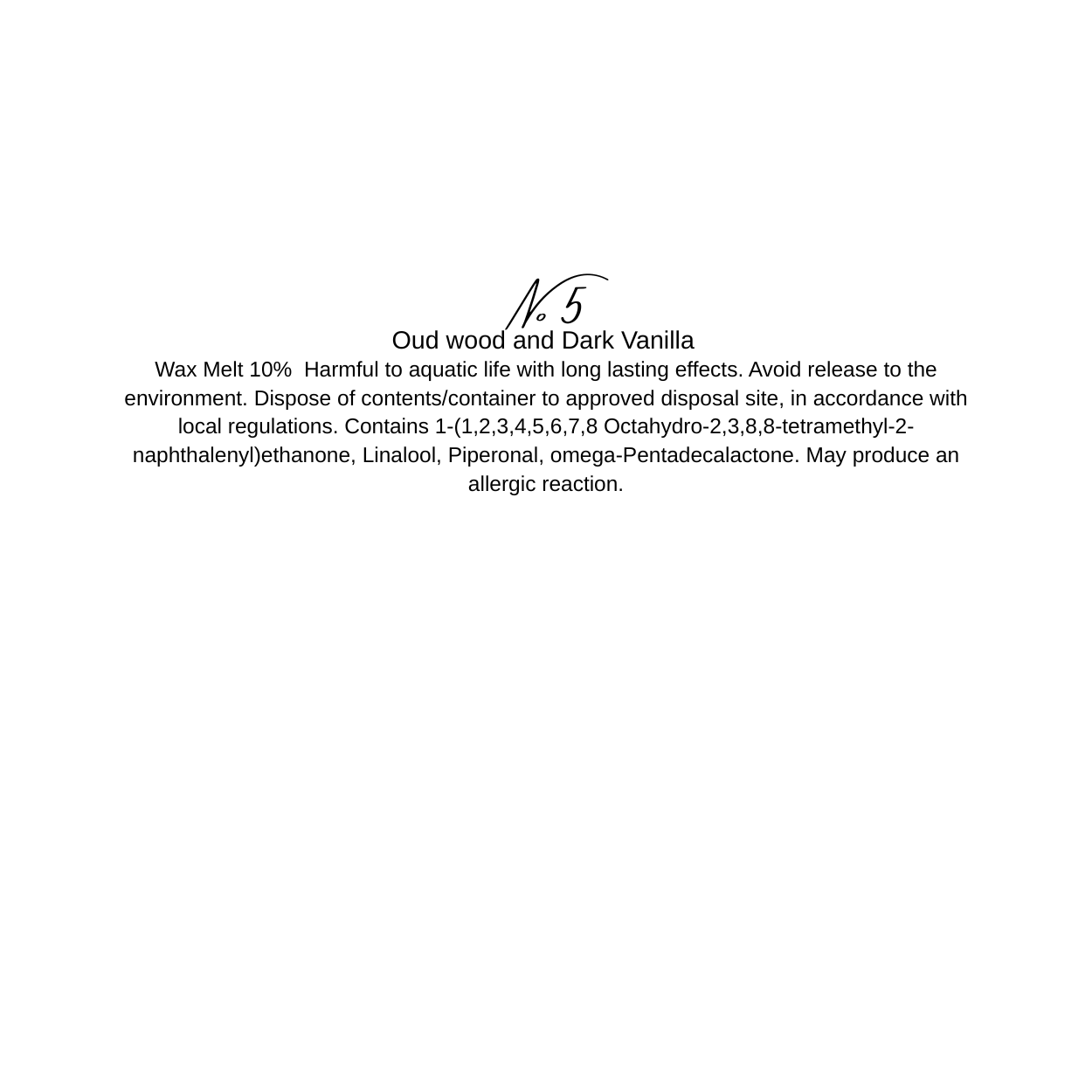 No 5 Oud Wood and Dark Vanilla - View 4